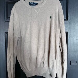 Ralph Lauren Men's Beige Crewneck Sweater